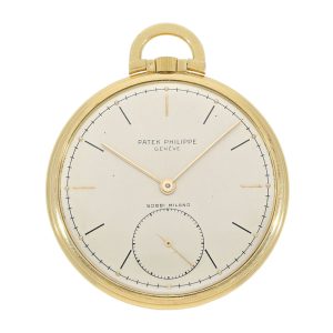 Super thin Swiss gold open faced dress watch Circa 1938