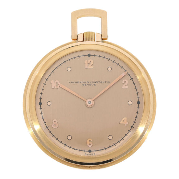 Swiss rose gold open faced Art Deco dress watch Circa 1937 Swiss rose gold open faced Art Deco dress watch Circa 1937