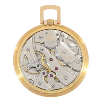 Swiss rose gold open faced Art Deco dress watch Circa 1937 Swiss rose gold open faced Art Deco dress watch Circa 1937
