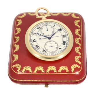 Large, rare French gold Art Deco chronograph Circa 1930