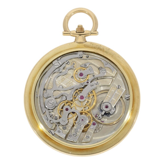 Large, rare French gold Art Deco chronograph Circa 1930 Large, rare French gold Art Deco chronograph Circa 1930