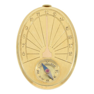 18 Carat gold 'Sundial Compass Watch' by Cartier Circa 1939