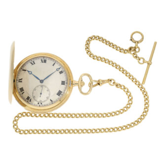 French gold hunting cased min repeater by Cartier Circa 1915