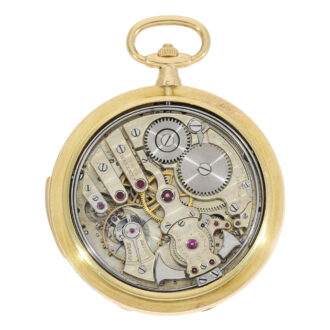 French gold hunting cased min repeater by Cartier Circa 1915