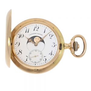 Rare Swiss gold double sided astronomical lever Circa 1890