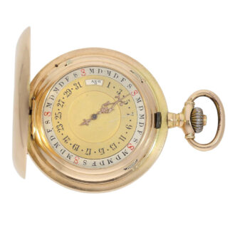Rare Swiss gold double sided astronomical lever Circa 1890