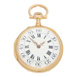 Swiss open faced Louis XVI style pendant watch Circa 1875