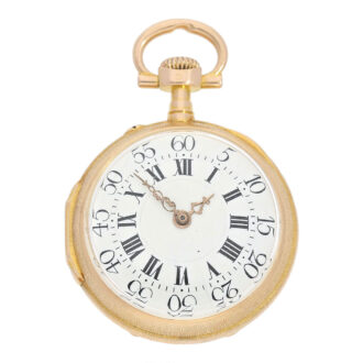 Swiss open faced Louis XVI style pendant watch Circa 1875