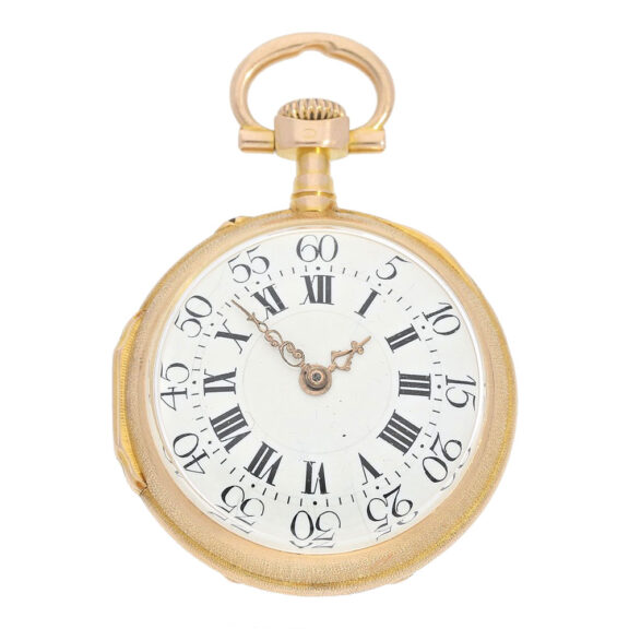 Swiss open faced Louis XVI style pendant watch Circa 1875