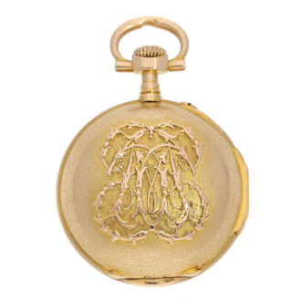 Swiss open faced Louis XVI style pendant watch Circa 1875