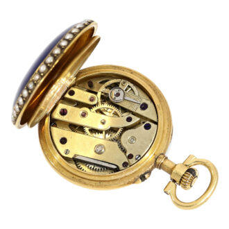 Swiss 18 carat gold pendant watch with brooch Circa 1900 Swiss 18 carat gold pendant watch with brooch Circa 1900
