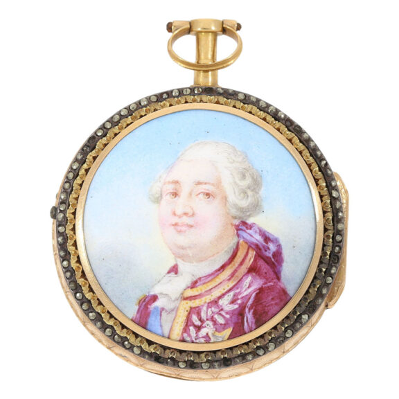 French verge with enamel portrait of King Louis XVI Circa 1775