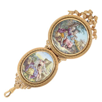 French verge with enamel portrait of King Louis XVI Circa 1775