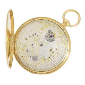 Very thin skeletonized cylinder with calibre Bagnolet Circa 1840