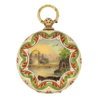 Swiss gold, enamel watch for the Ottoman market Circa 1830