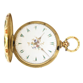 Swiss gold, enamel watch for the Ottoman market Circa 1830