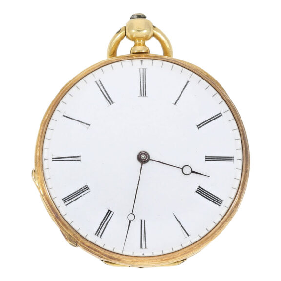 Gold and enamel watch with matching chatelaine Circa 1850 Gold and enamel watch with matching chatelaine Circa 1850