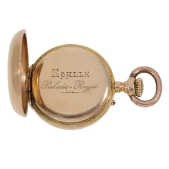 French rose gold Louis XV cylinder precision watch Circa 1880