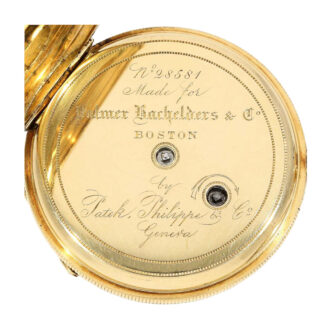 Very early, interesting gold open faced lever watch Circa 1868