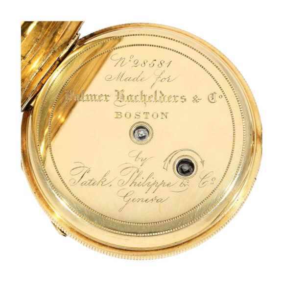 Very early, interesting gold open faced lever watch Circa 1868 Very early, interesting gold open faced lever watch Circa 1868