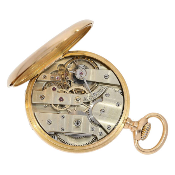 Elegant Swiss rose gold open faced lever watch Circa 1885 Elegant Swiss rose gold open faced lever watch Circa 1885