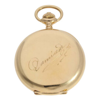 Swiss rose gold open faced ankerchronometer Circa 1900