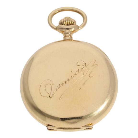 Swiss rose gold open faced ankerchronometer Circa 1900 Swiss rose gold open faced ankerchronometer Circa 1900
