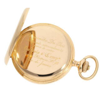 Swiss rose gold open faced ankerchronometer Circa 1900