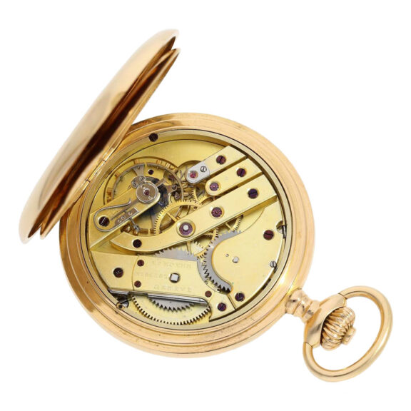 Swiss rose gold open faced ankerchronometer Circa 1900 Swiss rose gold open faced ankerchronometer Circa 1900