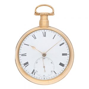 Rose gold pair cased lever with stoppable seconds Circa 1807