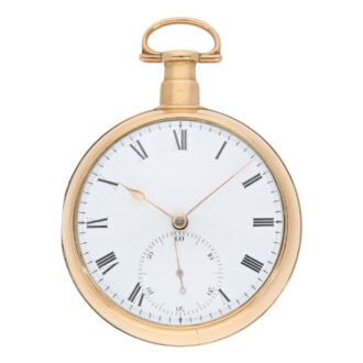 Rose gold pair cased lever with stoppable seconds Circa 1807
