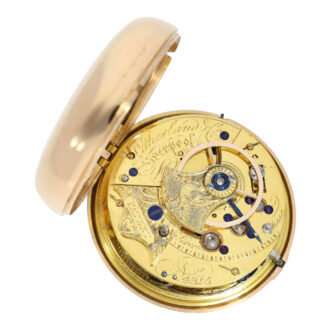 Rose gold pair cased lever with stoppable seconds Circa 1807