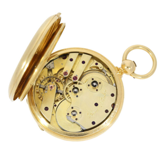 English gold spring detent pocket chronometer Circa 1865 English gold spring detent pocket chronometer Circa 1865