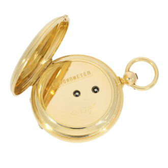 English gold spring detent pocket chronometer Circa 1865