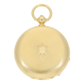 English gold spring detent pocket chronometer Circa 1865