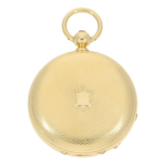 English gold spring detent pocket chronometer Circa 1865 English gold spring detent pocket chronometer Circa 1865