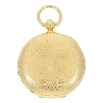 English gold spring detent pocket chronometer Circa 1865