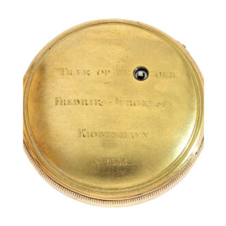 Technical interesting Danish gold repeating watch Circa 1813