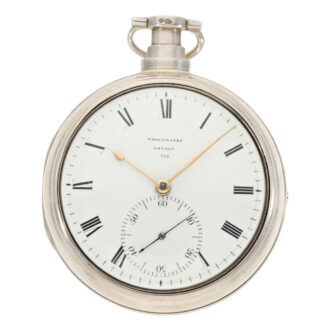 Heavy English silver pair cased pocket chronometer Circa 1813