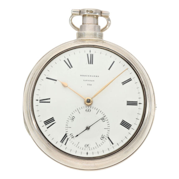 Heavy English silver pair cased pocket chronometer Circa 1813
