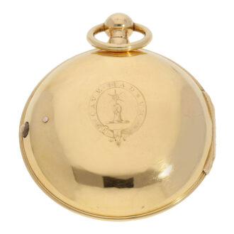 Important, very early Scottish gold chronometer Circa 1791 Important, very early Scottish gold chronometer Circa 1791