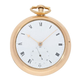 Early, very interesting Irish gold chronometer Circa 1806-1820