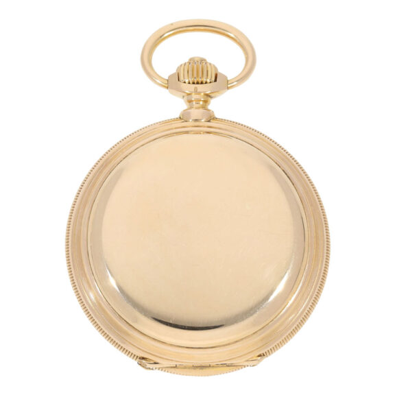Swiss 18k gold hunting cased pocket chronometer Circa 1875 Swiss 18k gold hunting cased pocket chronometer Circa 1875