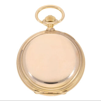 Swiss 18k gold hunting cased pocket chronometer Circa 1875 Swiss 18k gold hunting cased pocket chronometer Circa 1875