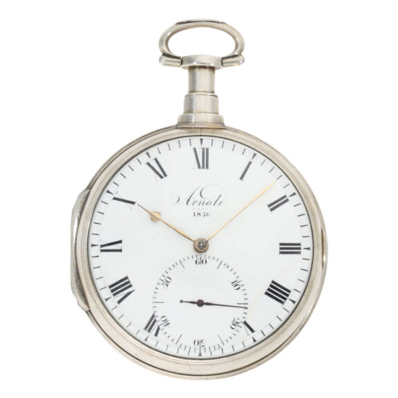 English silver open faced pocket chronometer Circa 1802