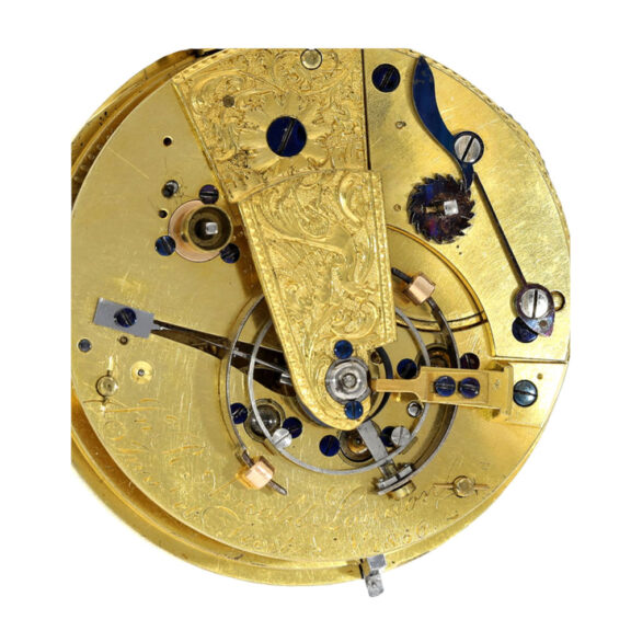 English silver open faced pocket chronometer Circa 1802 English silver open faced pocket chronometer Circa 1802