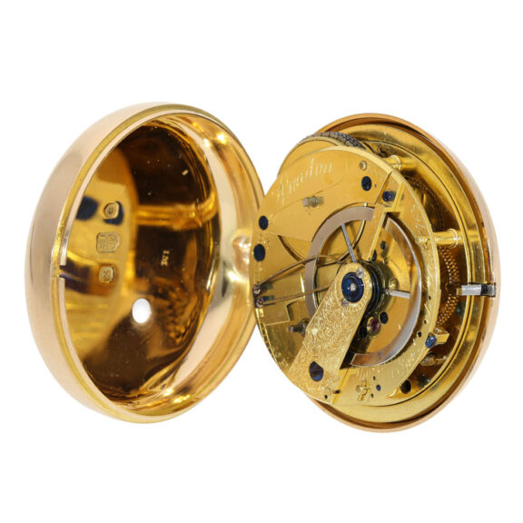 English rose gold open faced pocket chronometer Circa 1805 English rose gold open faced pocket chronometer Circa 1805