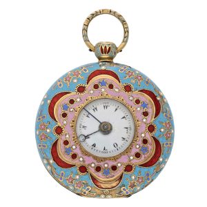 Gold and enamel verge for the Ottoman market Circa 1820