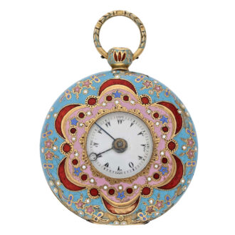Gold and enamel verge for the Ottoman market Circa 1820