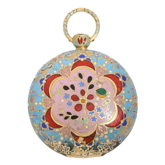 Gold and enamel verge for the Ottoman market Circa 1820 Gold and enamel verge for the Ottoman market Circa 1820